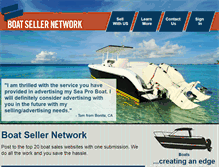 Tablet Screenshot of boatsellernetwork.com